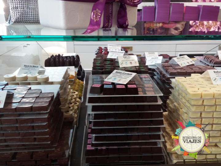 Variedad de Chocololates Brujas Bélgica