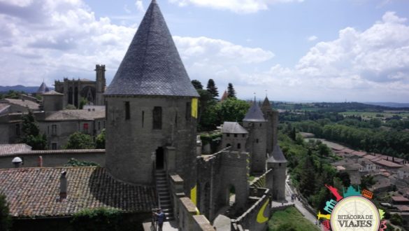 Vista Torres Muralla desde el Castillo Carcasona