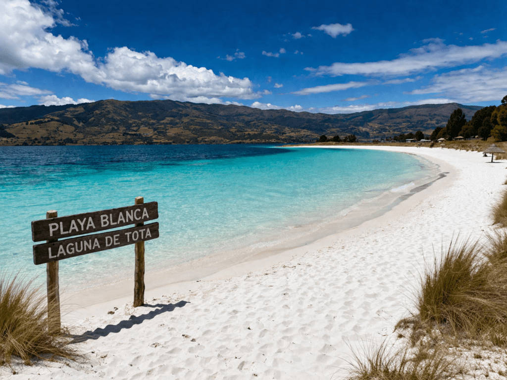 Playa Blanca Laguna de Tota Boyaca Colombia